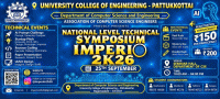 IMPERIO 2K26 National Level Technical Symposium Poster